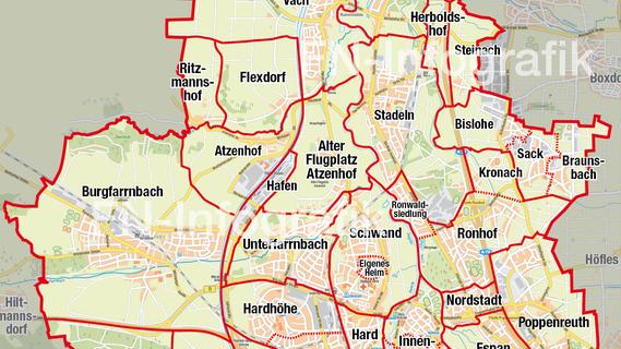 Fürths Stadtteile haben neue Grenzen - Fürth | Nordbayern Fürths Stadtteile haben neue Grenzen - Fürth | Nordbayern
