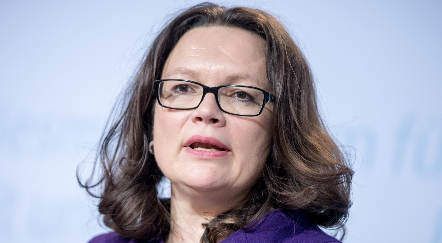 Laut Arbeitsministerin Andrea Nahles ist das Gesetz mittlerweile auf einem guten Weg.