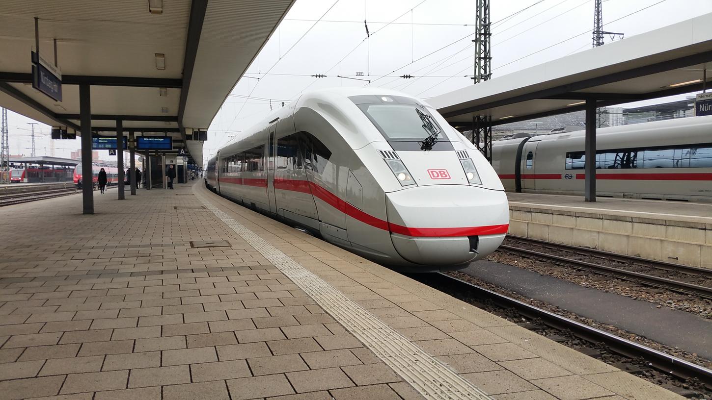 Für Mess- und Testfahrten stand der neue ICE 4 schon einmal am Nürnberger Hauptbahnhof Probe.