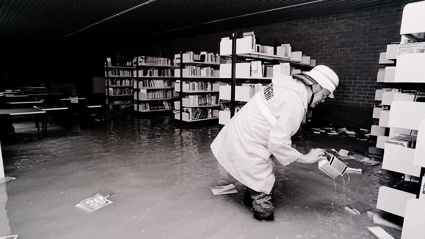 1985: Als Pölling unter Wasser stand