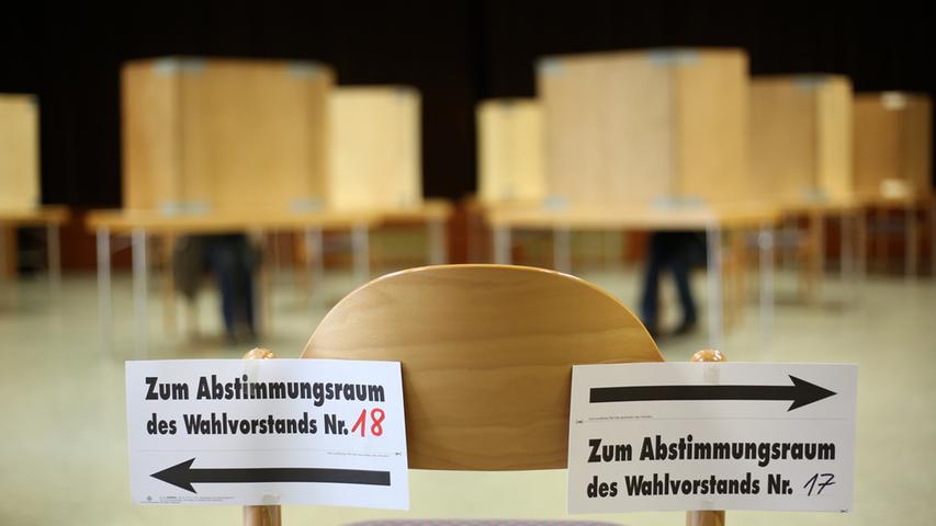 Am Sonntag öffneten um 8 Uhr die Wahllokale in Forchheim.