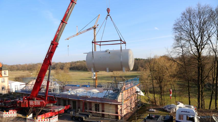 Abtransport von 30-Tonnen-Filterkesseln in Erlenstegen