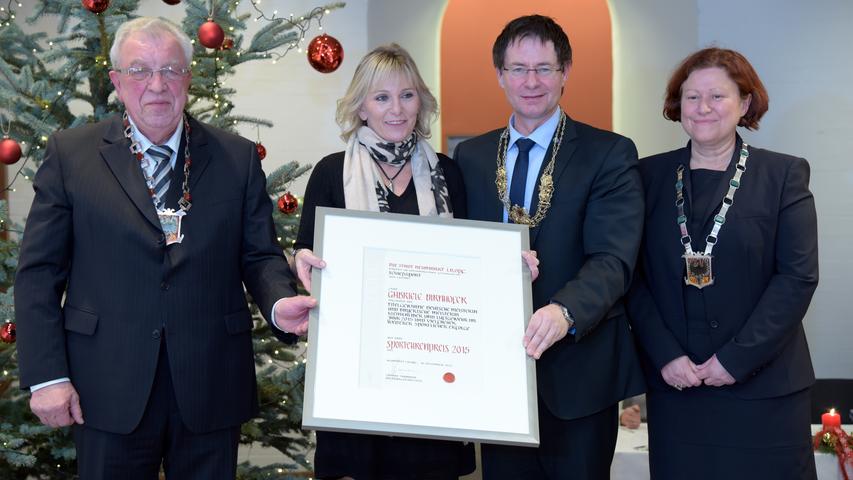 Gabi Dirnhofer erhielt im vergangenen Dezember auch den Sportpreis der Stadt Neumarkt.