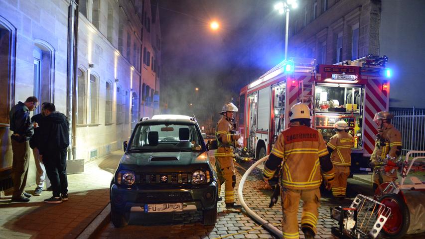 Bewohner mussten Haus verlassen: Brand in Fürther Innenstadt