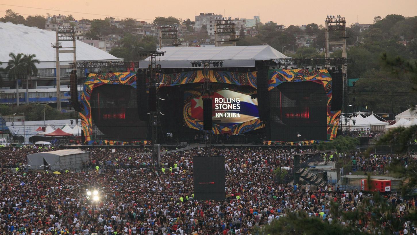 Mega-Konzert: Rolling Stones rocken in Havanna 