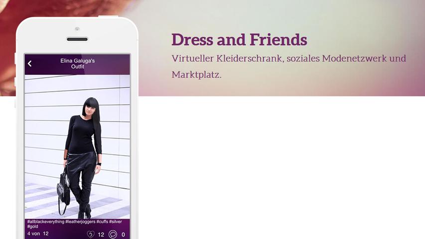 Auf der Suche nach dem perfekten Outfit wird man bei Dress and Friends fündig. Die App bietet eine großartige Möglichkeit, sich neue Inspirationen für seinen Kleiderschrank zu holen und ist kostenlos im App-Store oder Android-Market verfügbar.