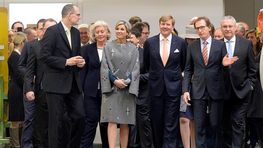 Erlangen: Niederländisches Königspaar zu Besuch bei Siemens