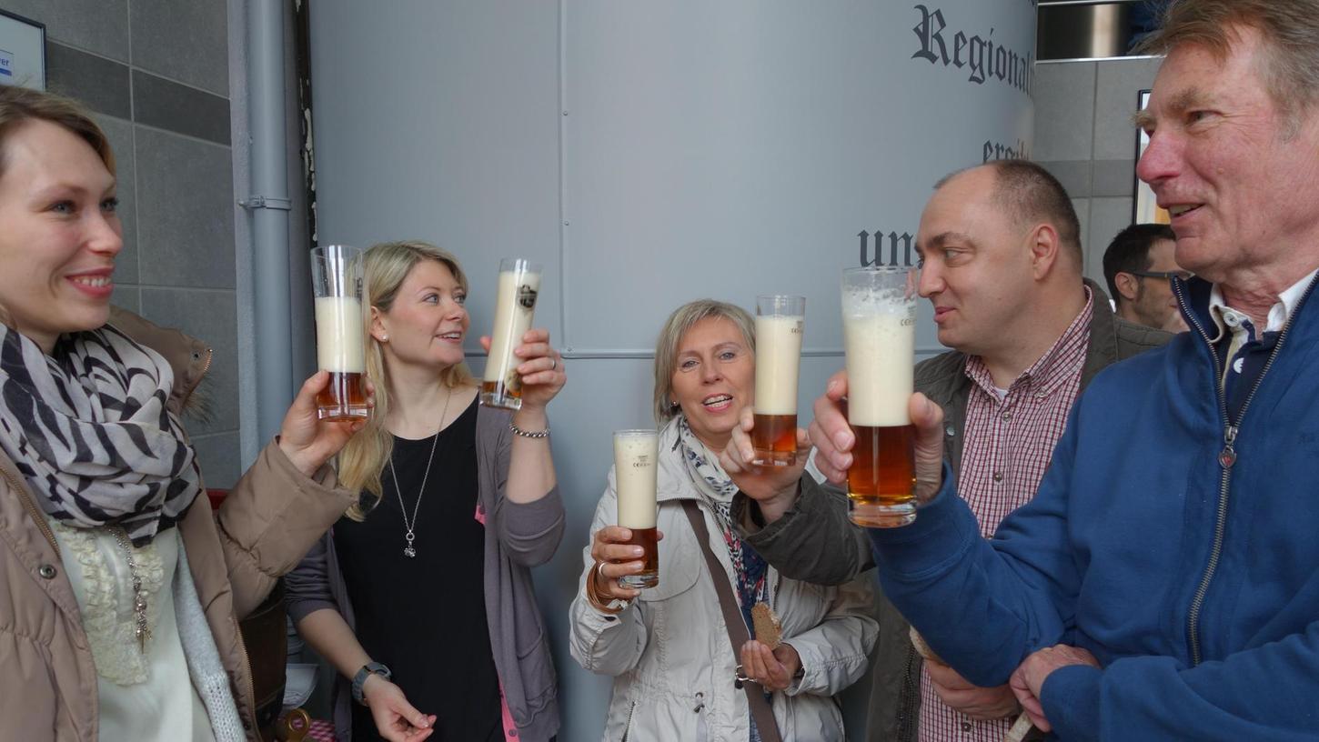 Gerstensaft blubbert im Ammerndorfer Brauerei-Herzstück