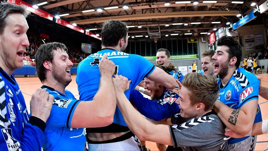 Handball-Party in Hagen: Erlangen ist wieder erstklassig  