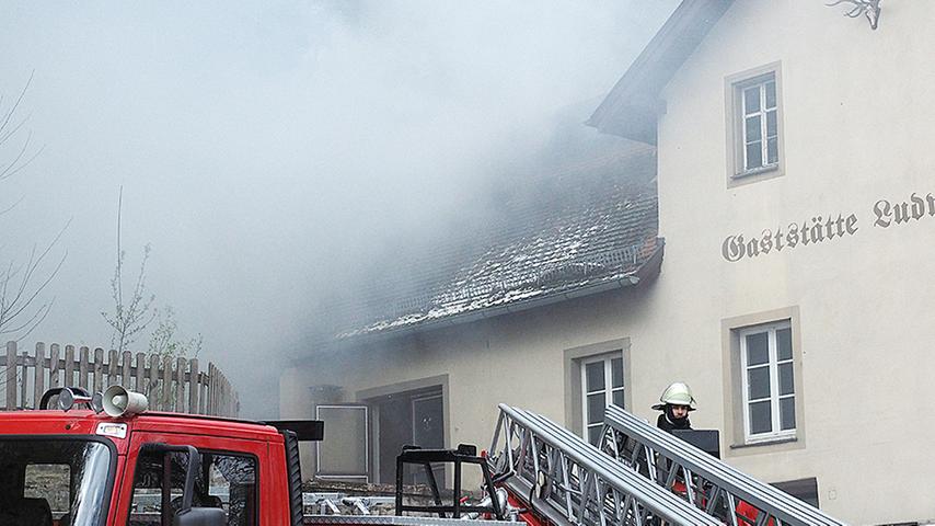 Gaststätte Ludwigshöhe in Weißenburg brannte