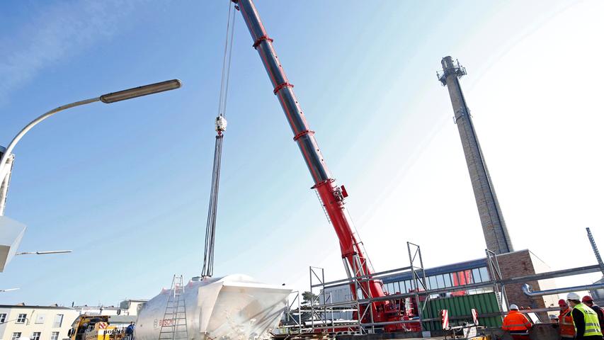 Schlanke 70 Tonnen: Heizwerk Klingenhof bekommt neuen Erdgas-Kessel