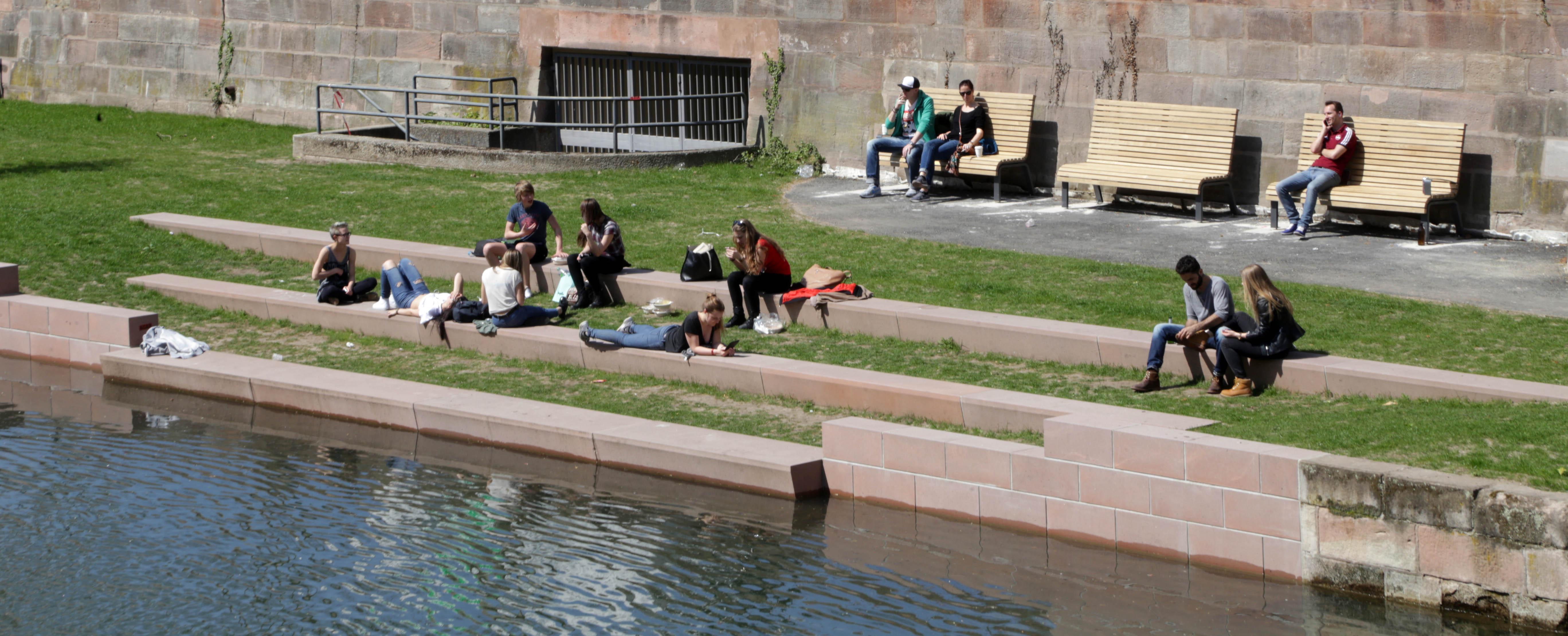 Nah Am Wasser Gebaut Pegnitz Terrassen Sind Fertig Nurnberg Nordbayern De