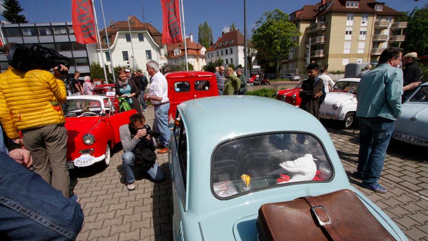 Liebhaber zeigen ihre Oldtimer beim Goggo-Treffen in Nürnberg 