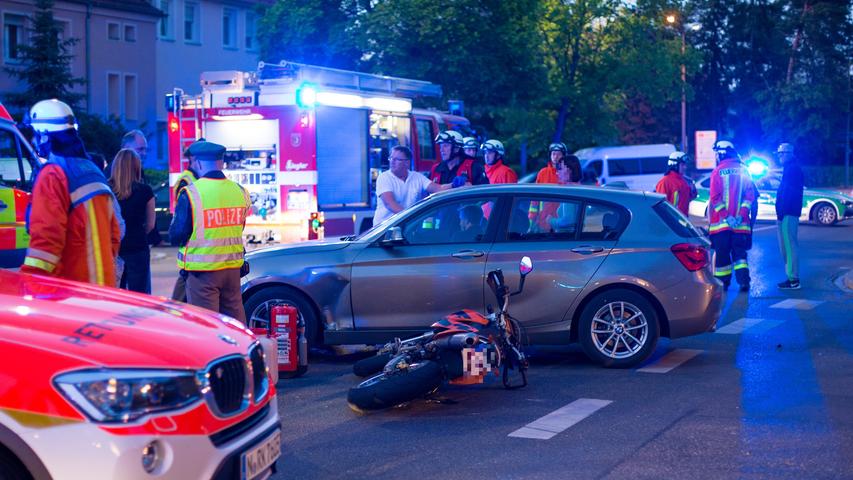 Unfall im Bierweg: Pkw-Fahrer übersieht Motorradfahrer