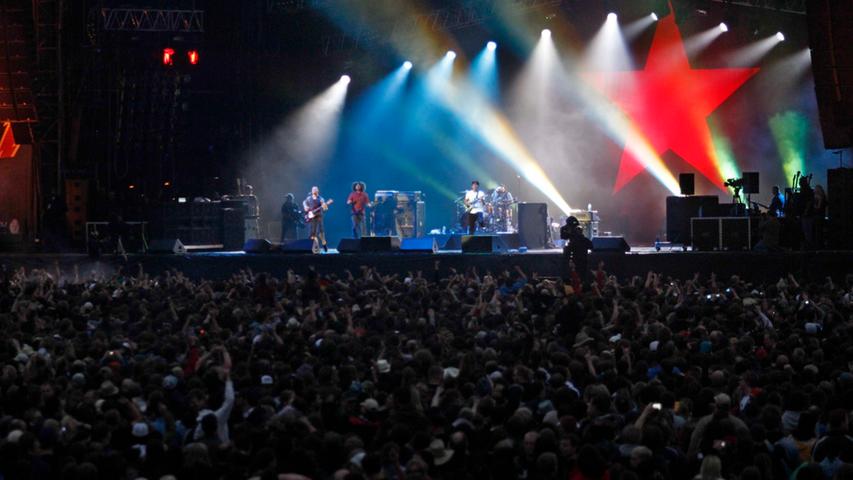 Eines der intesivsten Park-Konzerte gaben RATM auf ihrer "Comeback"-Tournee 2010. Am Dutzendteich sind sie alte Bekannte,...