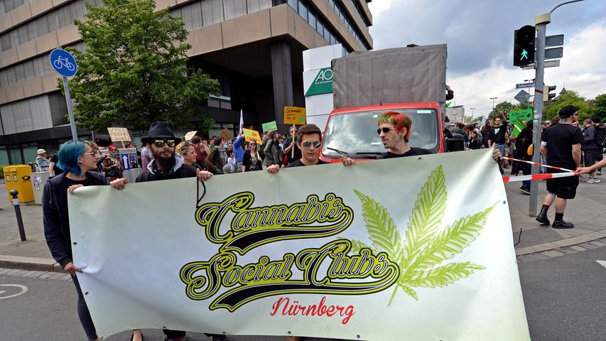 DATUM: 14.05.2016..RESSORT: Lokales ..FOTO: Horst Linke ..MOTIV: Global Marijuana March, hier in der Färberstraße..
