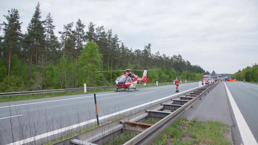 Vier Menschen sterben bei Unfall auf A6 am Kreuz Nürnberg-Ost