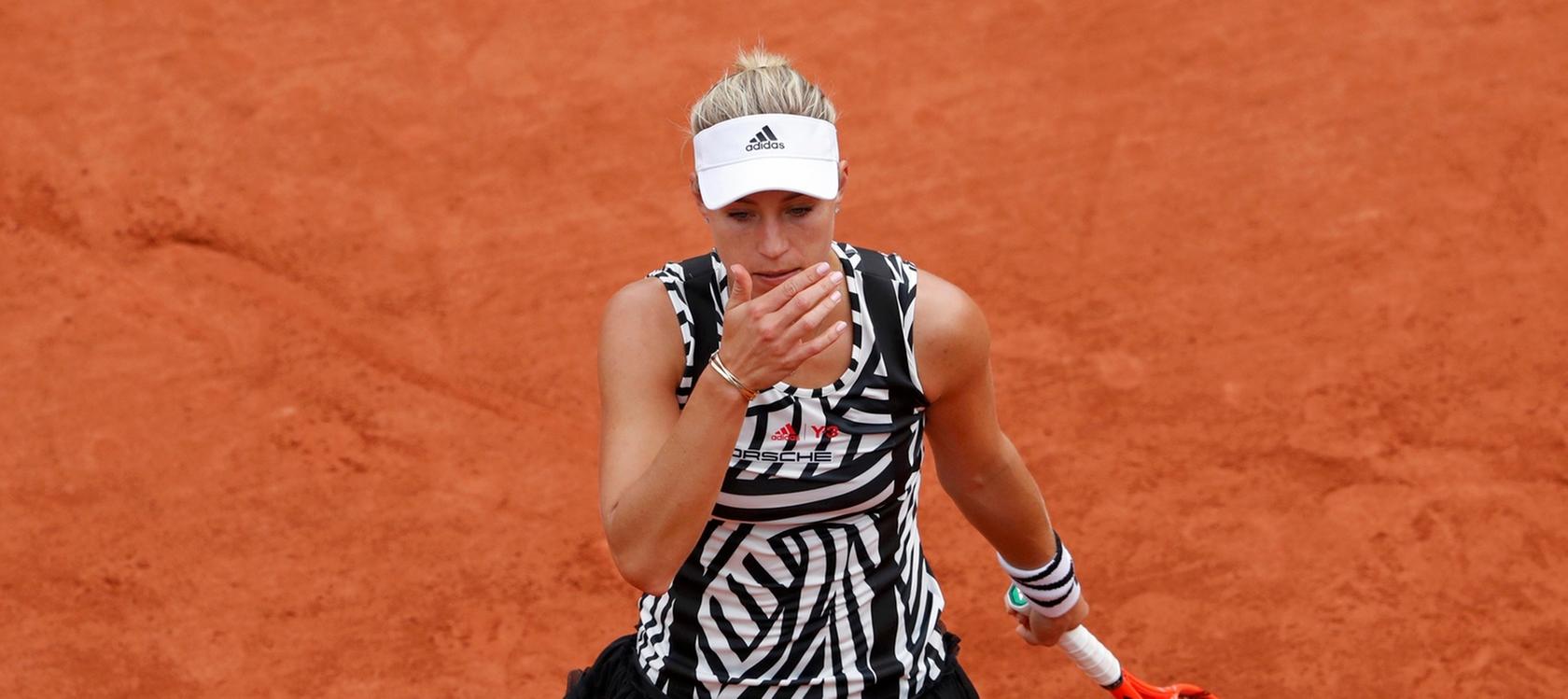 Angelique Kerber unterlag bei den French Open in Runde eins der Niederländerin Kiki Bertens.