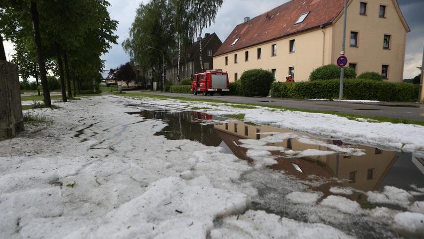 Hagel und Starkregen: Wetterinferno in der Oberpfalz