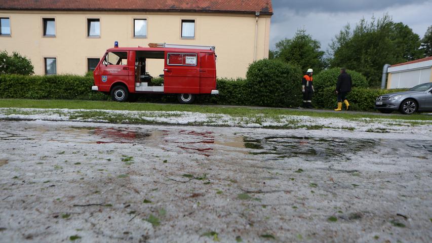 Hagel und Starkregen: Wetterinferno in der Oberpfalz