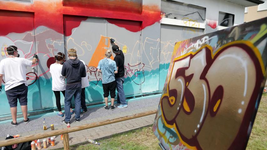Urban Art am Trafohaus: Graffiti-Aktionstag der N-Ergie