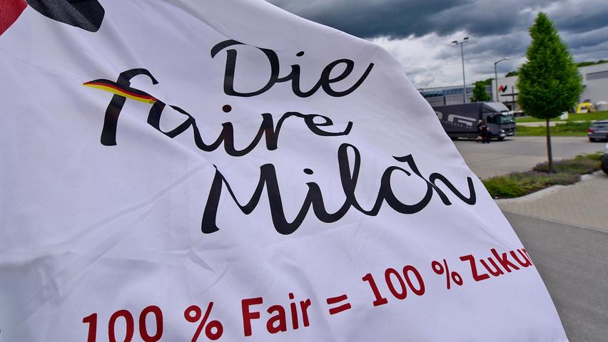 Protest der Milchbauern in Neumarkt