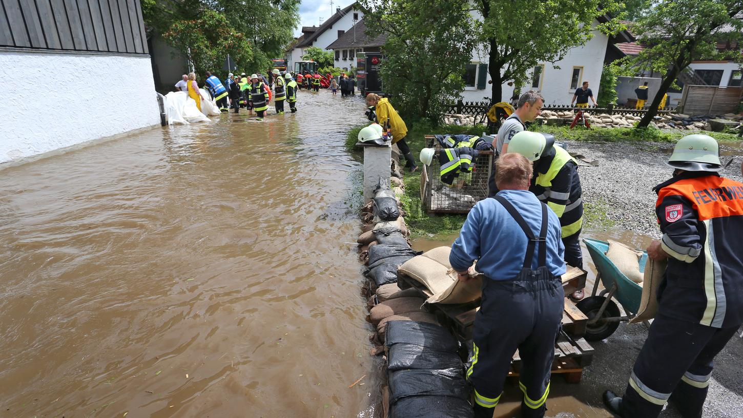 Land unter: Überschwemmungen suchen Oberbayern heim