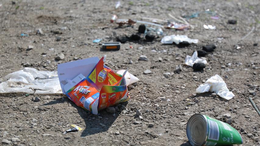 Aus, aus, vorbei: Nur der Müll von Rock im Park bleibt