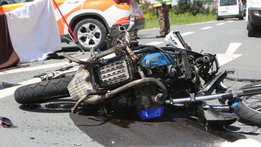 Motorradfahrer verunglückt bei Gräfenberg tödlich