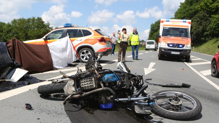 Motorradfahrer verunglückt bei Gräfenberg tödlich