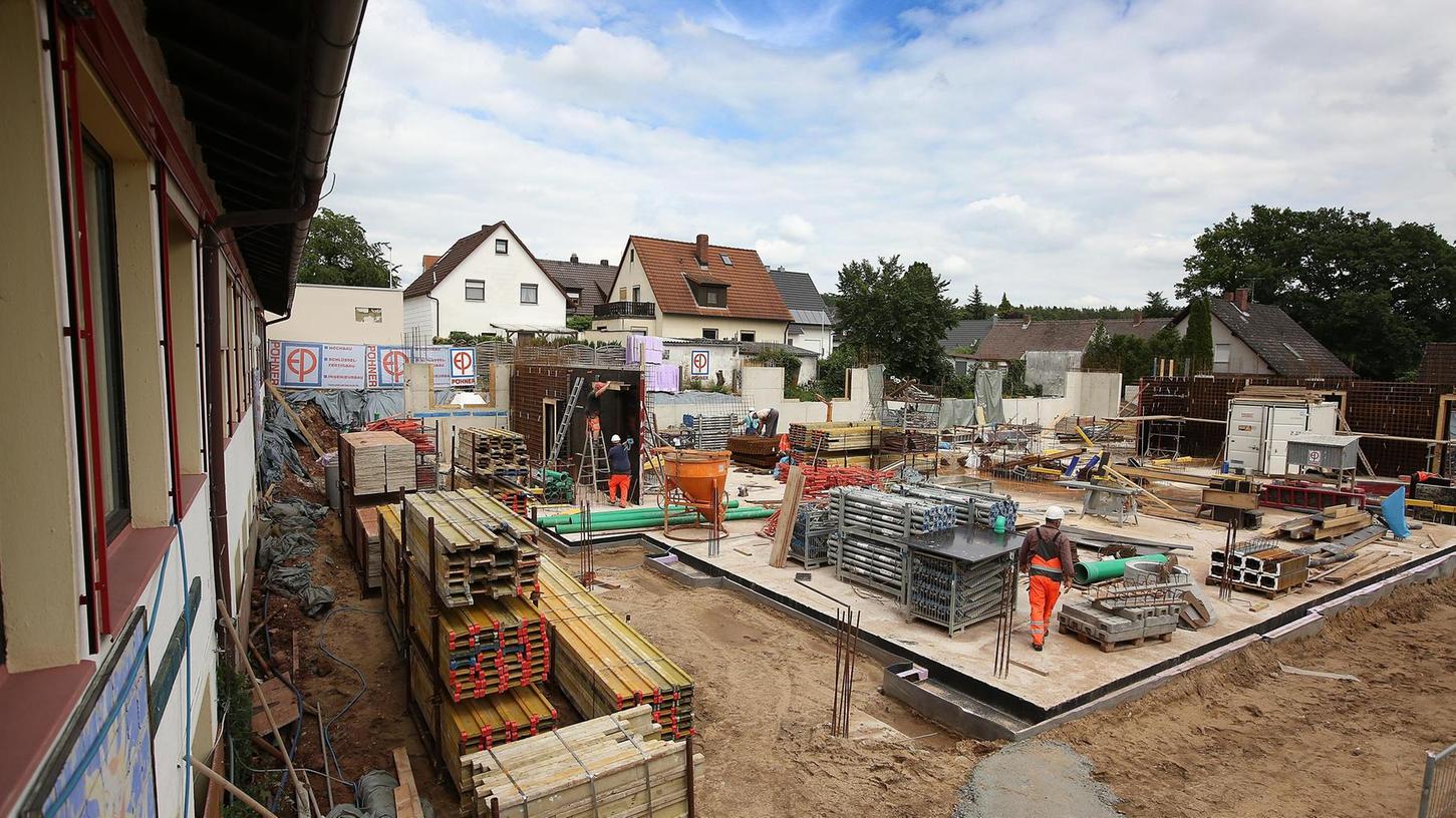 Grundschule Kersbach: Unterricht auf einer Baustelle