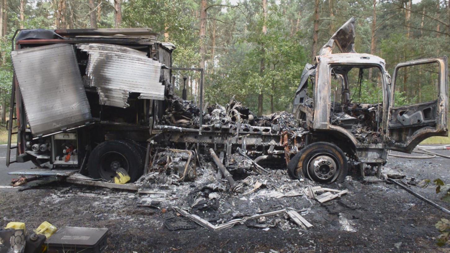Neues Fahrzeug der Feuerwehr Pretzfeld ausgebrannt