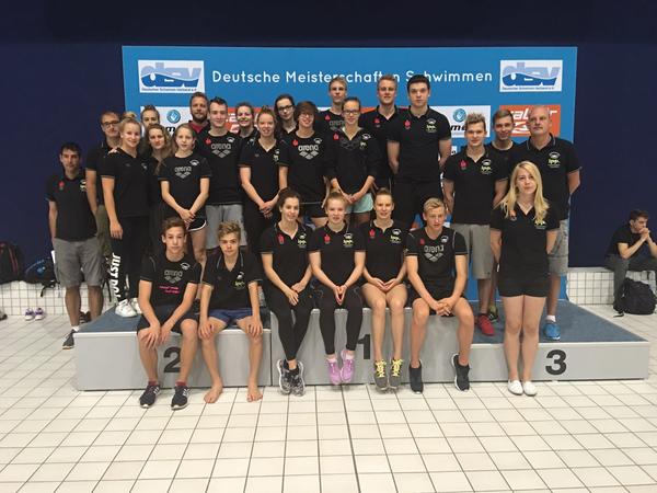 Erfolgreiche Mannschaft: Aus dem Team der SG Mittelfranken haben viele Nachwuchsschwimmer überzeugt.