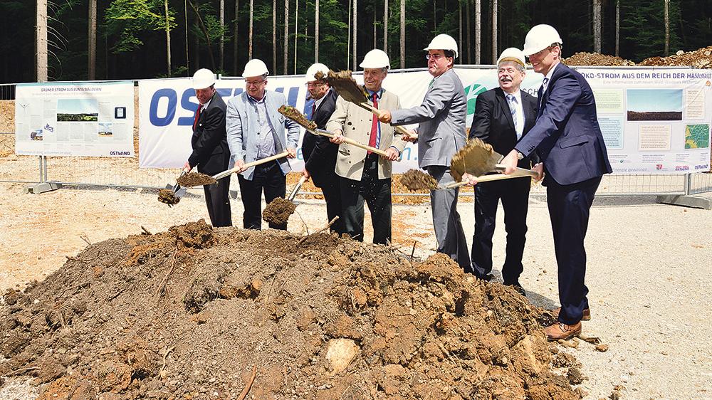 Startschuss für Bayerns größten Wald-Windpark