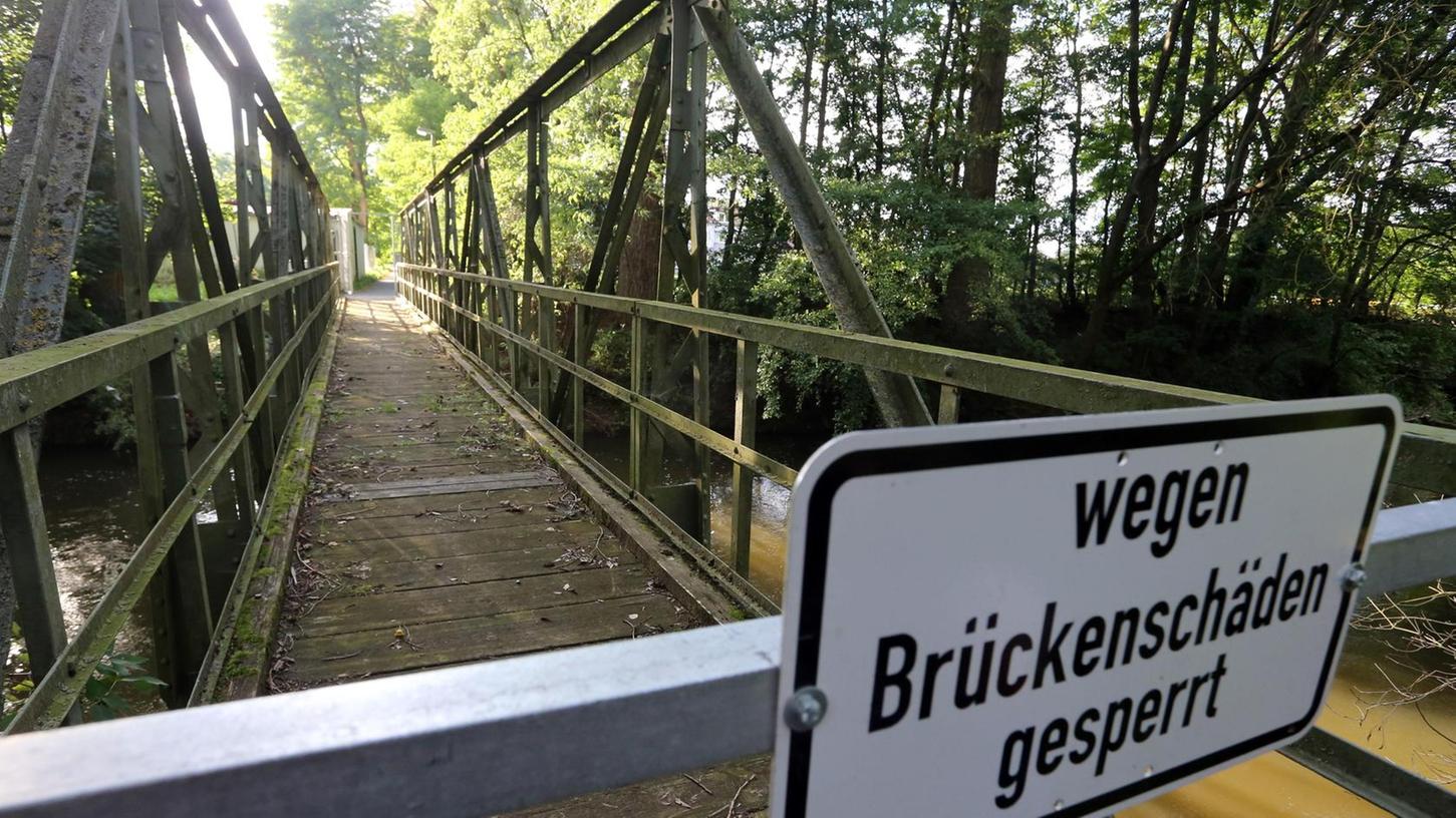 Zahlreiche Nürnberger Brücken sind marode - doch so einfach lassen sie sich nicht sanieren.