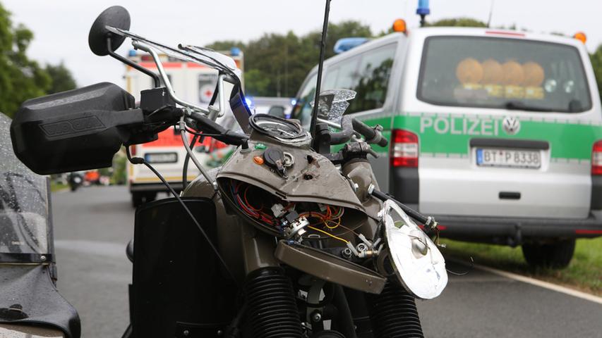 Kollision bei Gößweinstein: Motorradfahrer stirbt