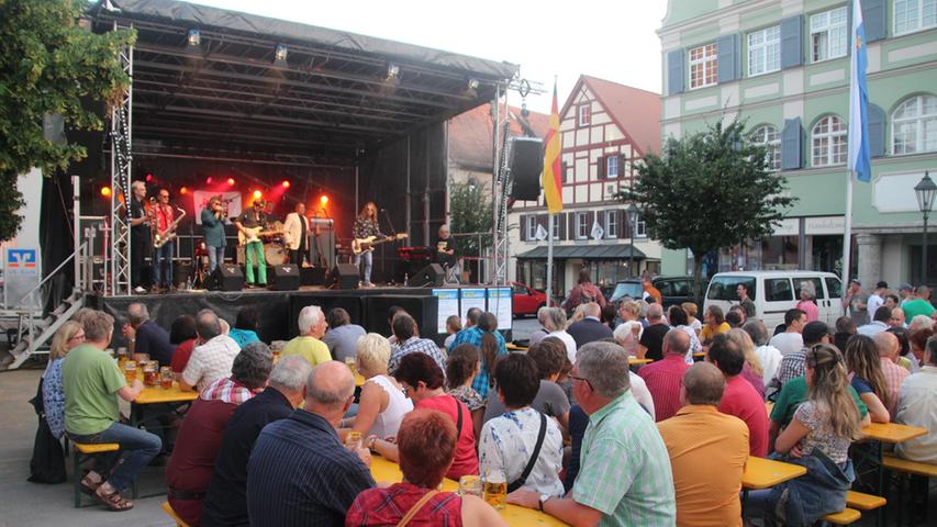Festivalstimmung beim Bürgerfest in Gunzenhausen
