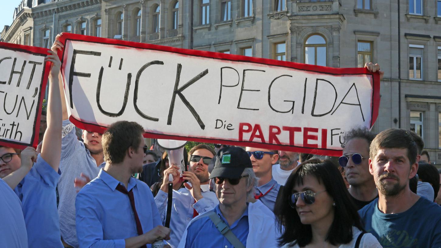 Einmal mehr kommt Pegida nach Fürth. Einmal mehr erwartet sie Protest.