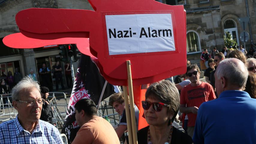 Protest gegen Pegida in Fürth