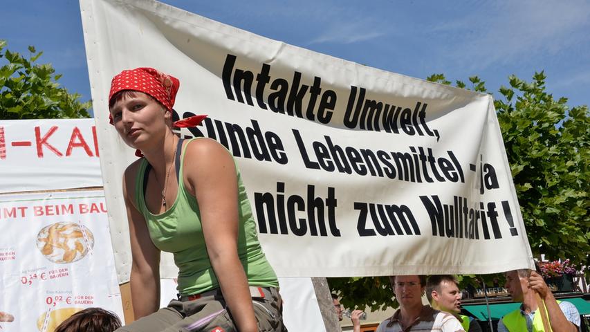 "Ramsch-Karwane": Bauern demonstrieren in Forchheim