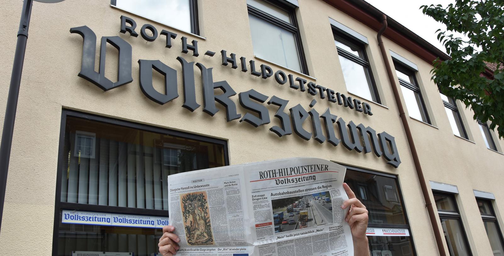 Seit 160 Jahren informiert die Roth-Hilpoltsteiner Volkszeitung über die Stadt und die Umgebung.