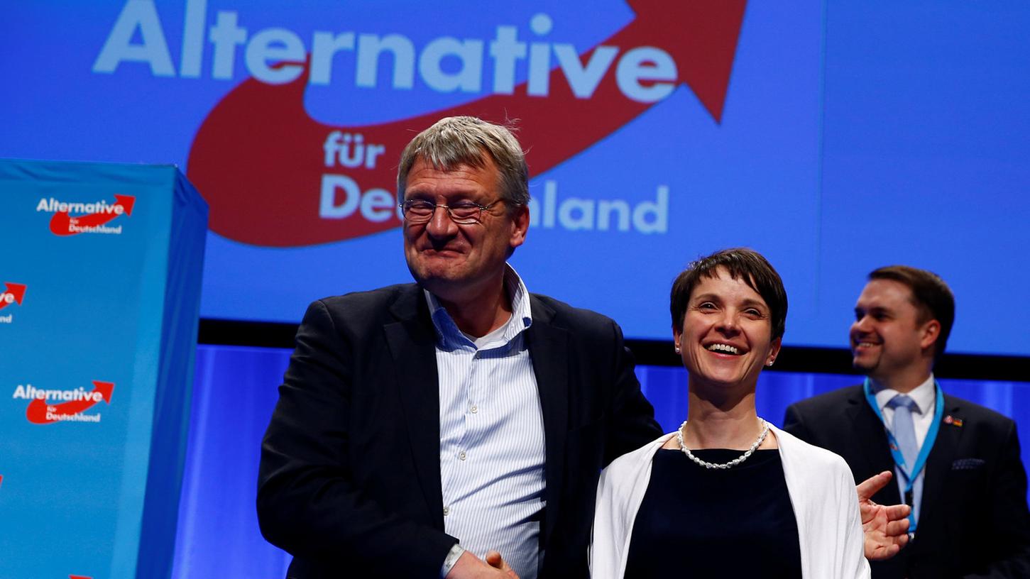 Es herrscht wieder Einigkeit zwischen Jörg Meuthen und Frauke Petry, den Bundesvorsitzenden der AfD.