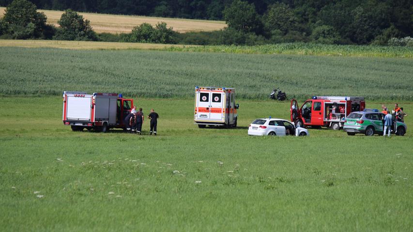 Ultraleichtflugzeug bei Velburg abgestürzt: Pilot schwer verletzt