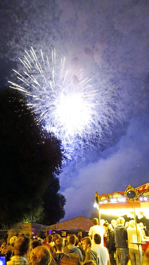 Abend der Stadt Treuchtlingen und Feuerwerk am Volksfest