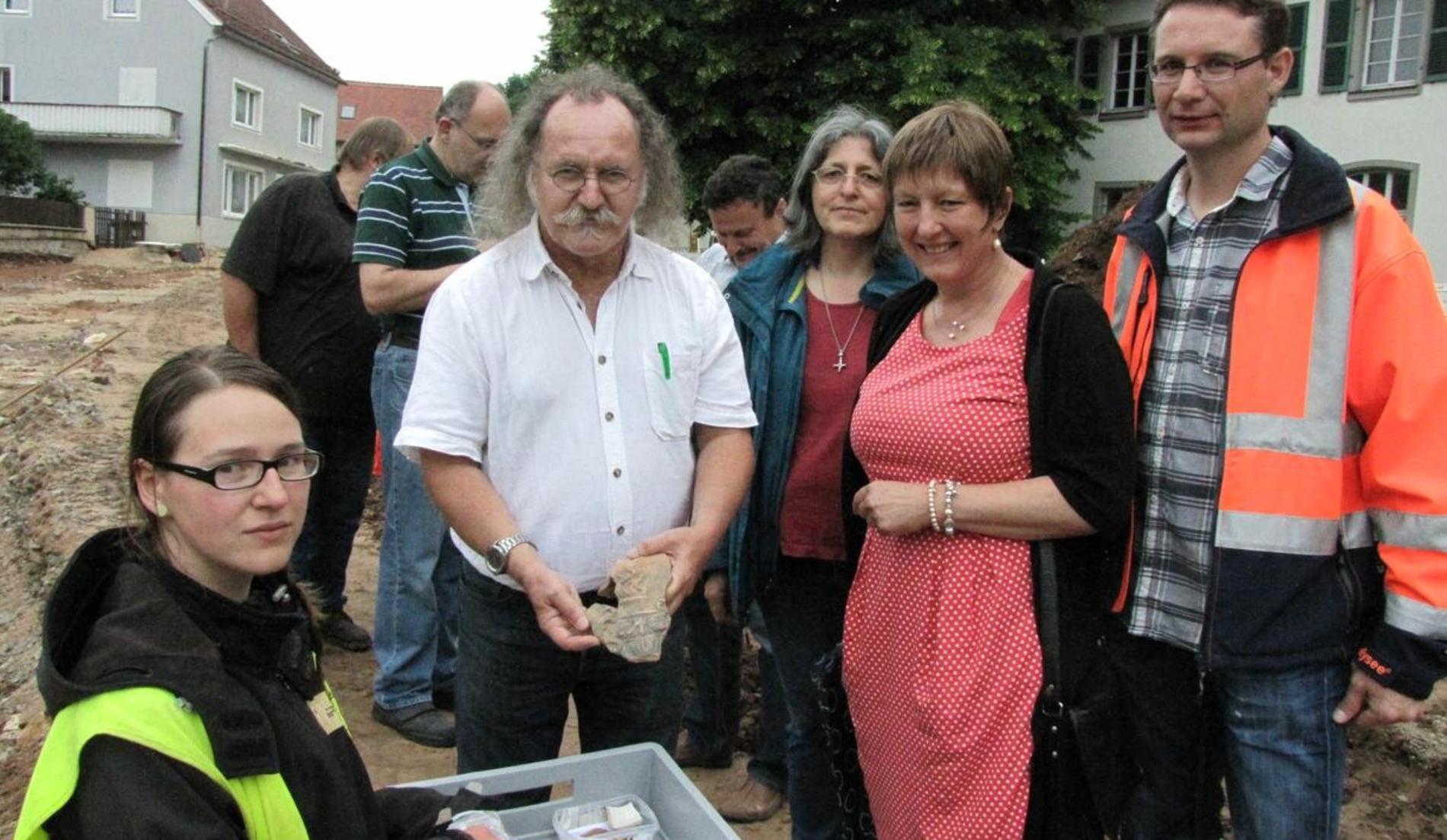Archäologen buddeln in Heidenheim