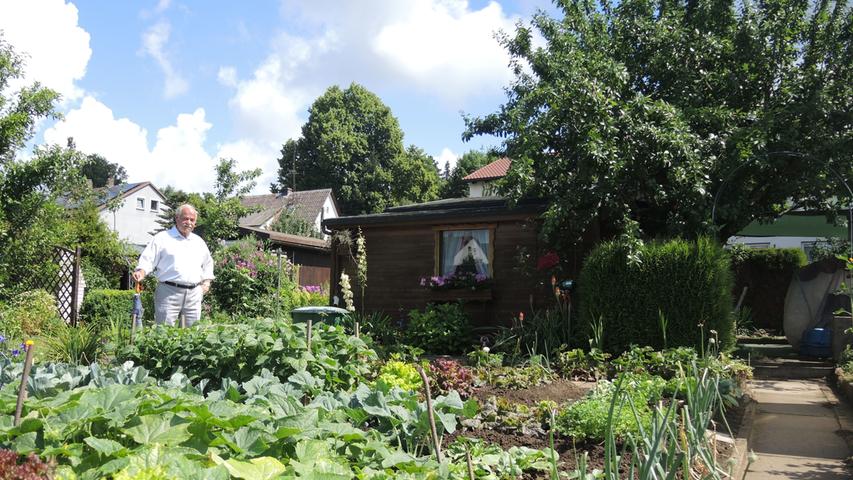 Eine Fototour durch die Kleingärtneranlage Pegnitz mit dem Gartenbesitzer und ehemaligen Vorsitzenden Karl-Heinz Müller (75).