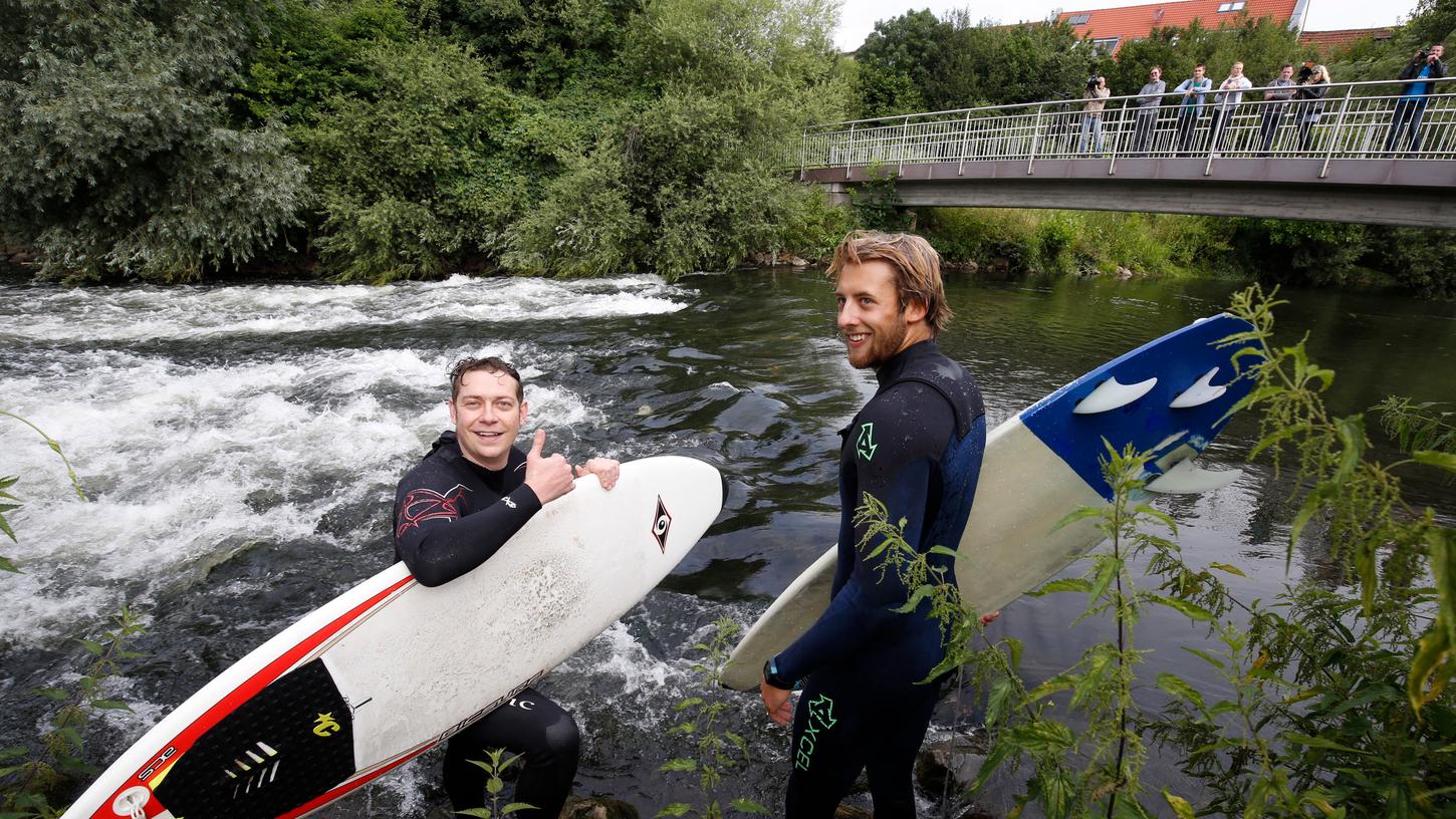 Nach den Plänen von "Dauerwelle" soll für die Wellenreiter ein Teil des Flusswassers im westlichen Pegnitztal in eine Art Seitenkanal abgeleitet werden.