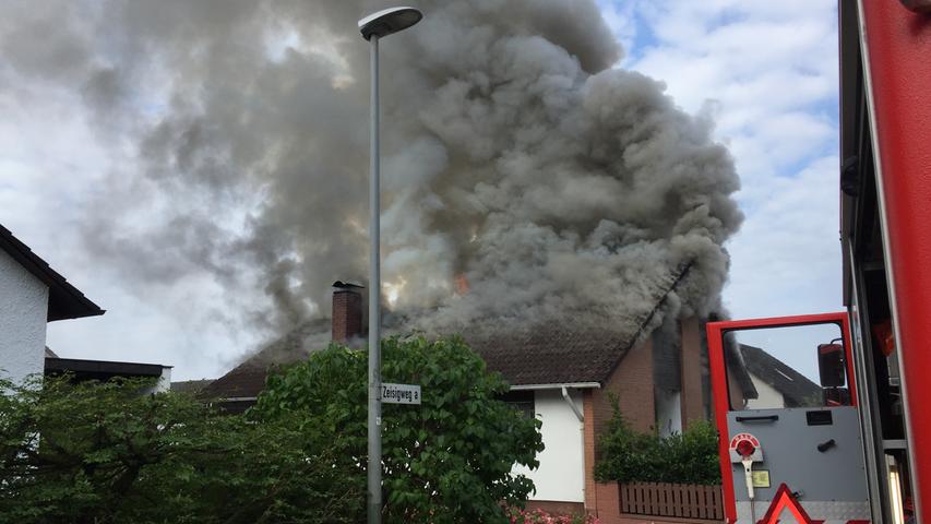 Brand in Kemnath: Dachstuhl vollständig ausgebrannt
