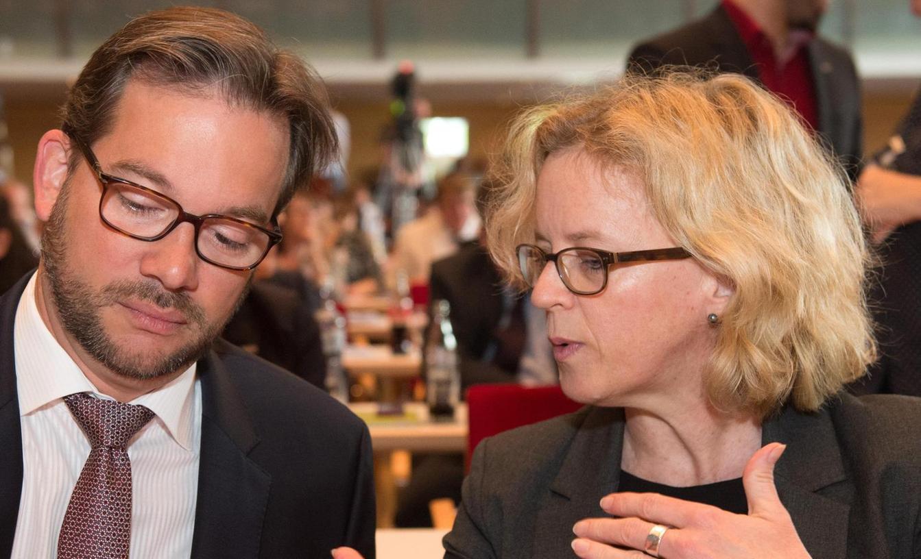 Bayerns SPD-Chef und seine designierte Nachfolgerin: Florian Pronold und Natascha Kohnen.