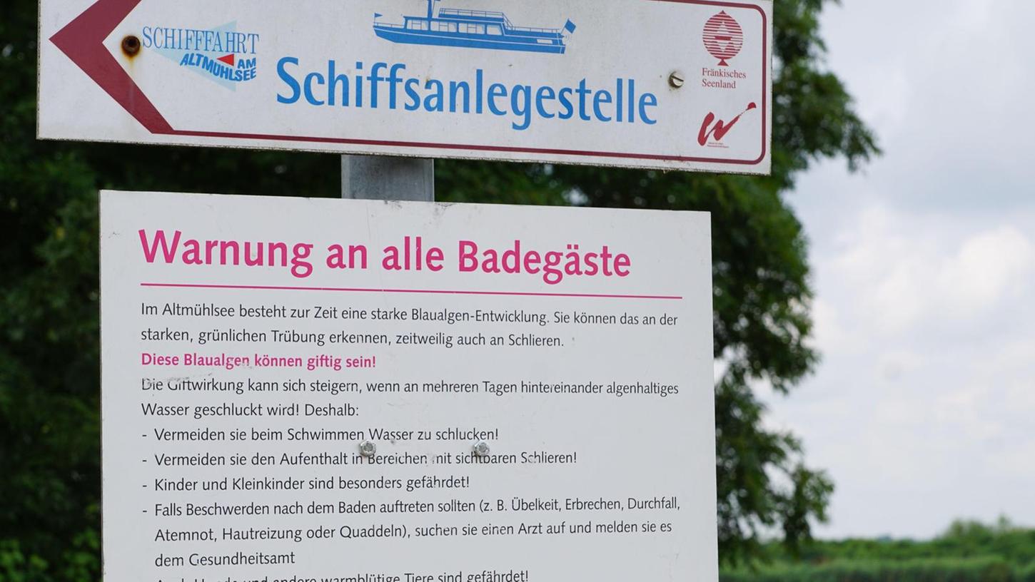 Gunzenhausen: Blaualgen stoppen Badegäste